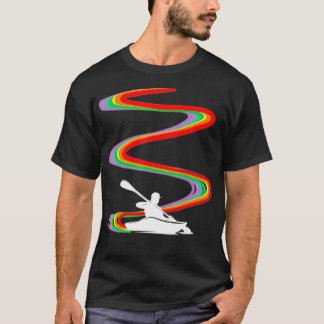 Camiseta Kayaking Kayak Rainbow Pride _1