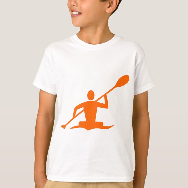 Camiseta Kayaking - Laranja (Frente)