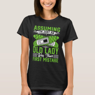 Camiseta Kayaking Lover Women - Assumindo que Iu2019m é ape