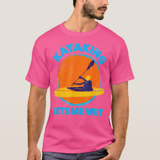 Camiseta Kayaking Me Deixa Molhado Dia de as Bruxas engraça