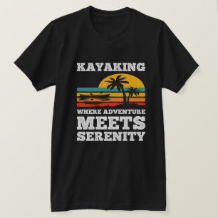 Camiseta Kayaking onde aventura encontra serenidade
