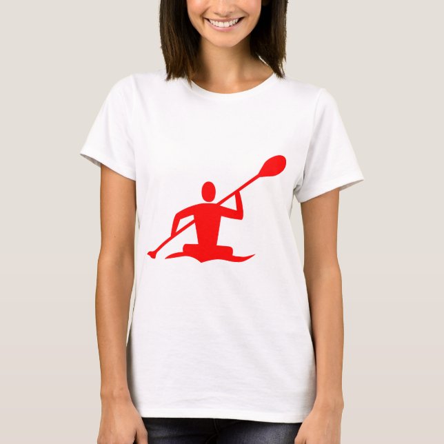 Camiseta Kayaking - Vermelho (Frente)