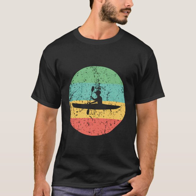 Camiseta Kayaking Vintage Retro Kayak (Frente)