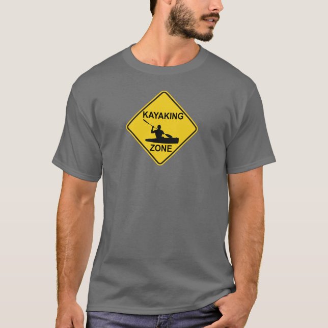Camiseta Kayaking Zone Road Sign (Frente)