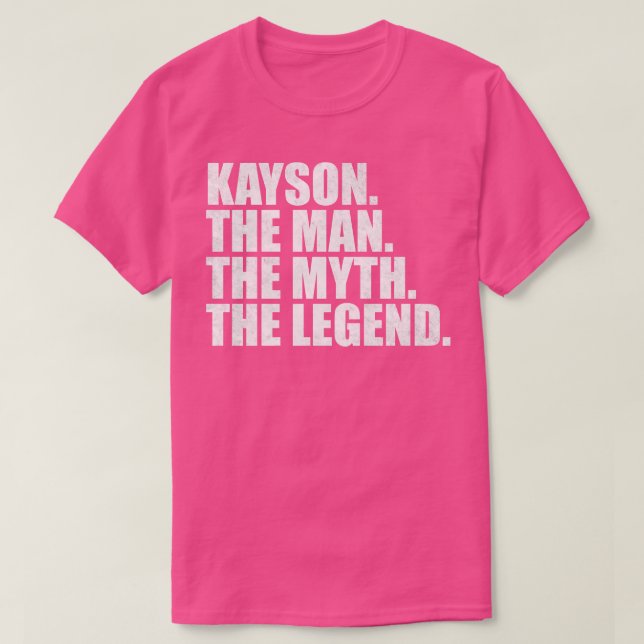 Camiseta Kayson Nome Kayson Nome dado Kayson (Frente do Design)