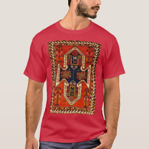 Camiseta Kazak Antique Persian Rug Impressão