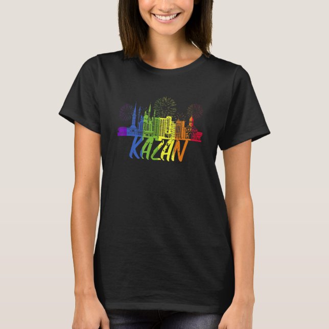 Camiseta Kazan Pride Skyline Pride Parade Kazan (Frente)