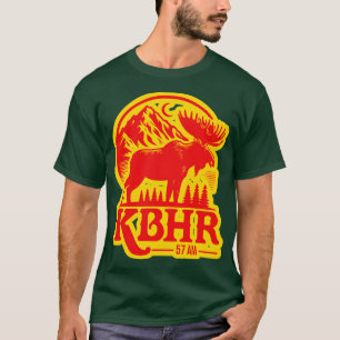 Camiseta KBHR 57 AM Exposição ao Norte Radio Station TSirt