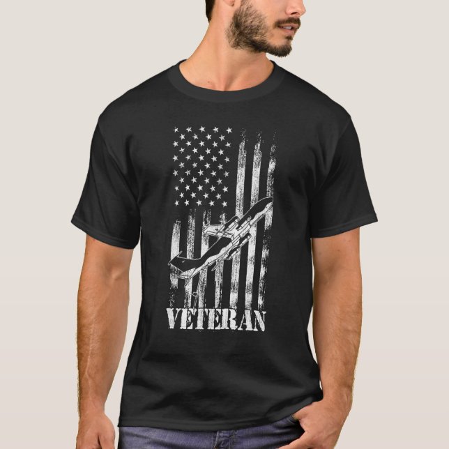 Camiseta KC 135 Stratotanker Veteran USAF Aviation (Frente)