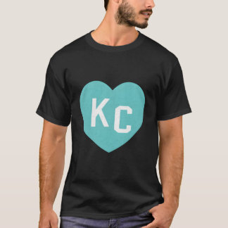 Camiseta Kc Azul Turquesa Ele Eu Amo Kansas City Ele Kc Azu
