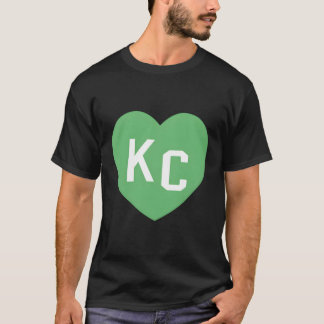 Camiseta Kc Green Ele Kc Kansas City Green 2 - Letra Kc Ele