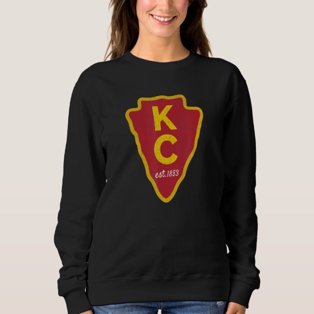Camiseta Kc Original Red Kansas City Kc Unique Est 1853 Kc (Frente)