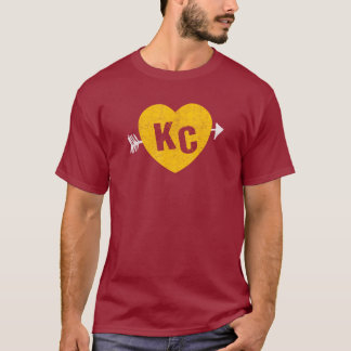 Camiseta KC Red & Yellow Heart & Arrow KC