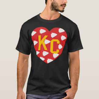 Camiseta Kc Redyellow Kc Heart Love Letters Legal Kansas Ci
