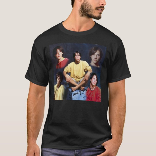 Camiseta Keanu Reeves Vintage Glam Essential  (Frente)