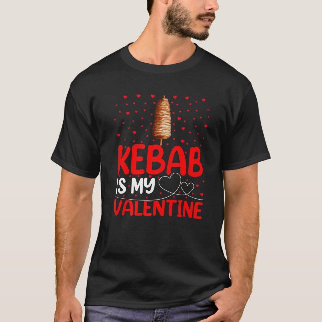 Camiseta Kebab é o meu Namorados de Comida rápida (Frente)