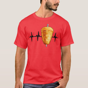 Camiseta Kebab Heartbeat Pulse Comida Turca