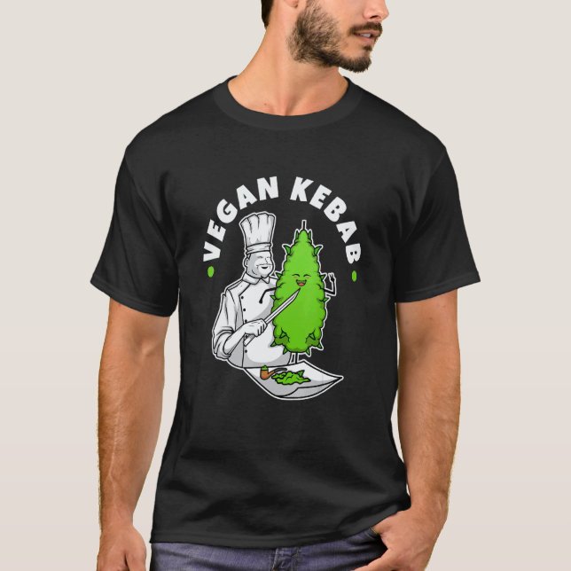 Camiseta Kebab Vegano  Maconha (Frente)