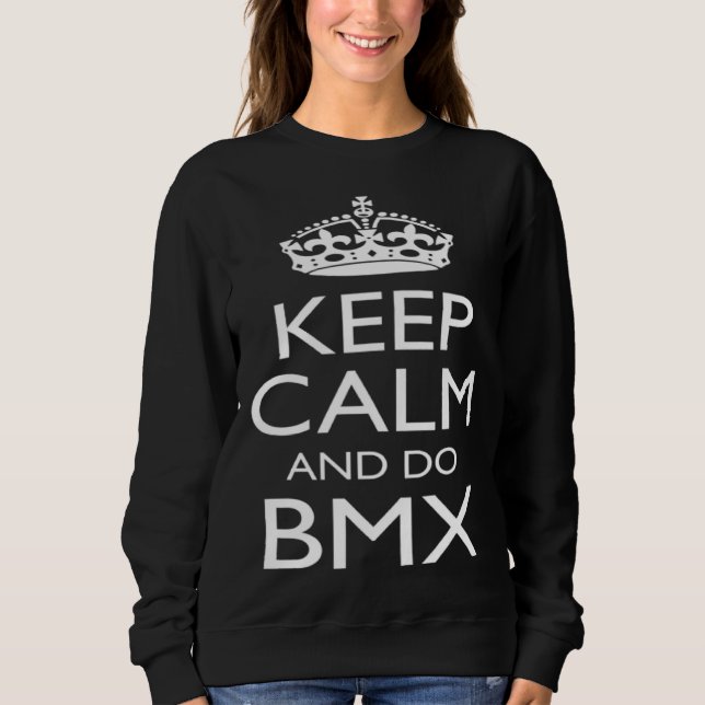 Camiseta Keep Calm and BMX Practice Workout Summer Idea (Frente)