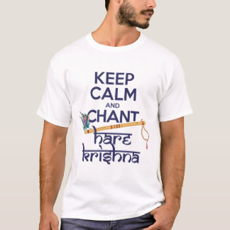 Camiseta Keep Calm and Chant Hare Krishna Mantra Chanting