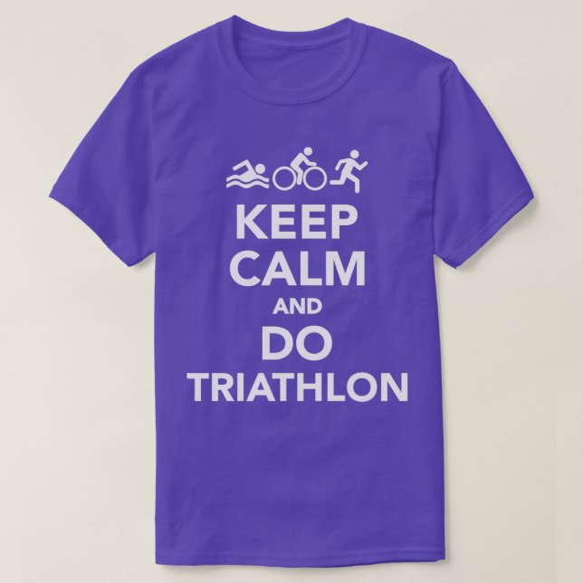 Camiseta Keep calm and do Triathlon 2 (Frente do Design)