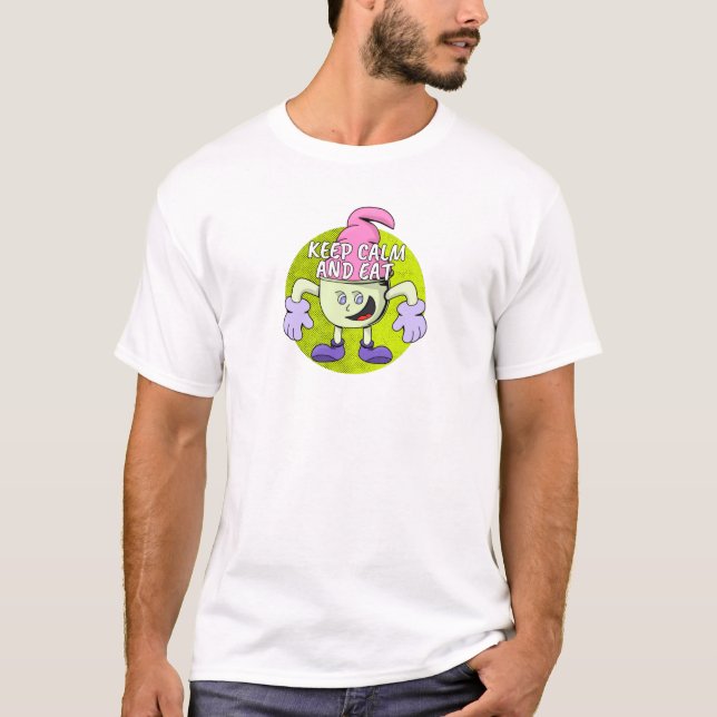 Camiseta Keep Calm and Eat (Frente)