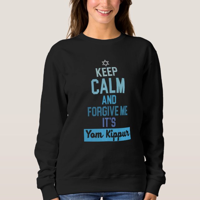 Camiseta Keep Calm And Forgive It's Yom Kippur Jerusalem (Frente)