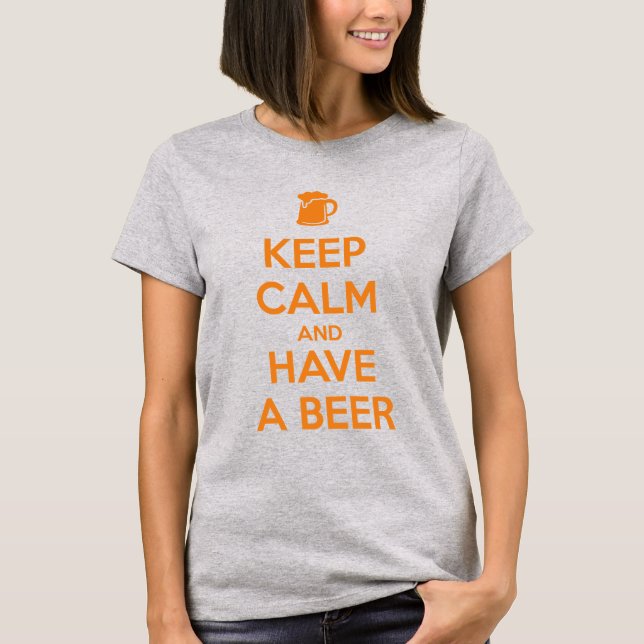 Camiseta Keep Calm and Have a Beer (Frente)