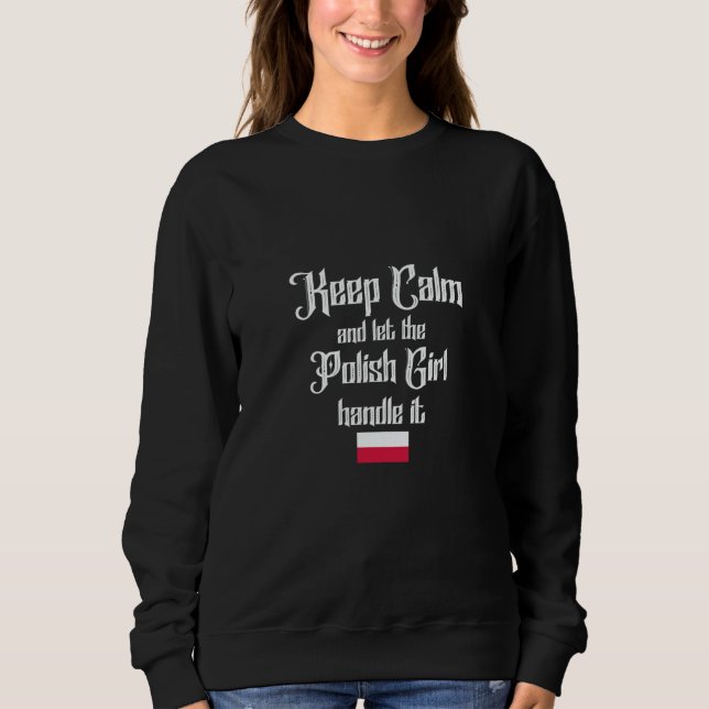 Camiseta Keep calm and let the polish girl handle it (Frente)