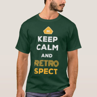 Camiseta Keep Calm And Retrospect Retro Agile Scrum Master