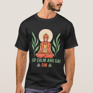 Camiseta Keep Calm and Say OM Yoga 1