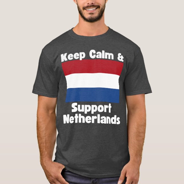 Camiseta Keep Calm and Support Netherlands boy (Frente)