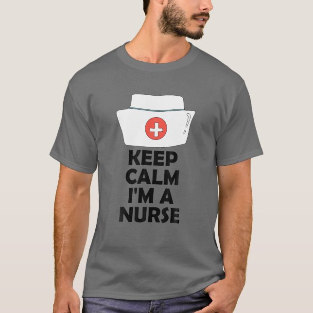 Camiseta Keep Calm I'm A Nurse (Frente)