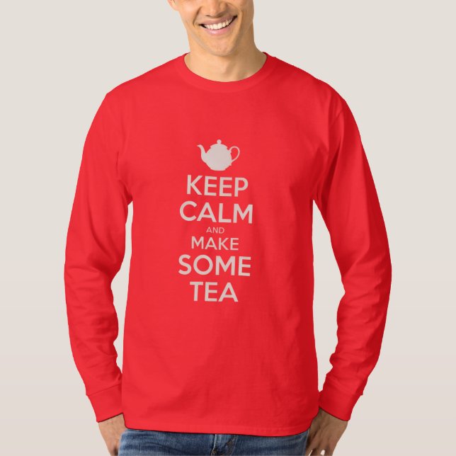 Camiseta Keep  Calm - make tea    (Frente)