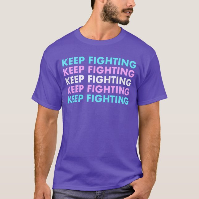 Camiseta Keep Fightingrans Pride vintage (Frente)