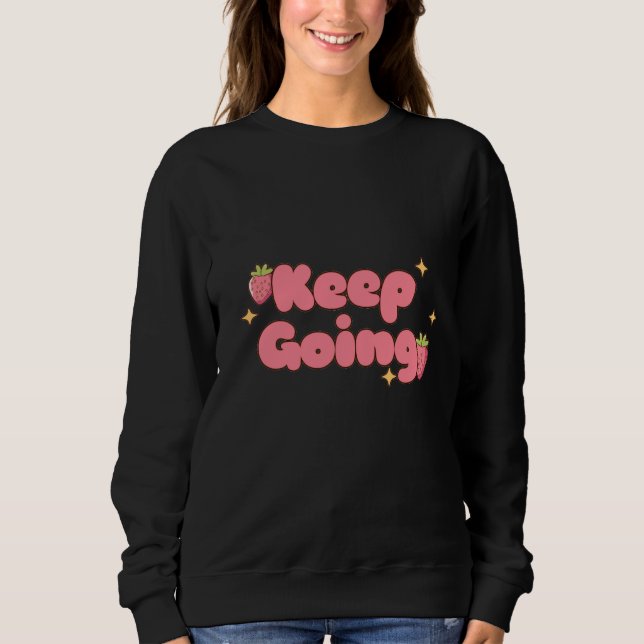 Camiseta Keep Going Strawberry Bubbles (Frente)