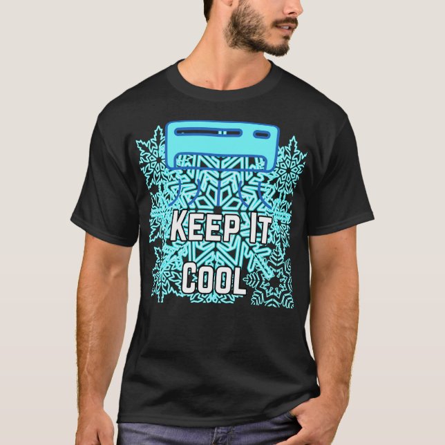 Camiseta Keep It Cool Aesthetic Typography Design | Chill V (Frente)