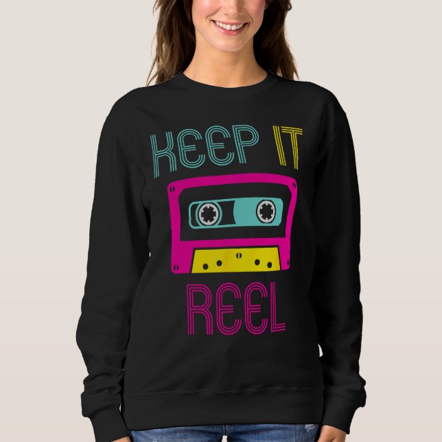 Camiseta Keep It Reel Audio Cassette Retro Music Format (Frente)