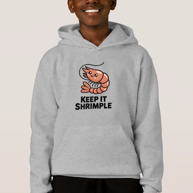Camiseta Keep It Shrimple Kawaii Shrimp (Frente)