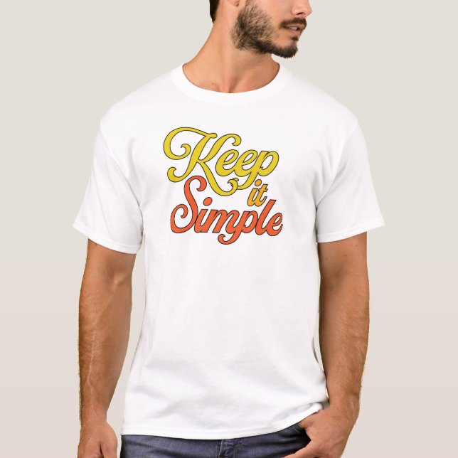 Camiseta Keep It Simple (Amarelo) (Frente)
