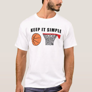 Camiseta Keep It Simple - Basketball Ball and Hoop