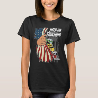 Camiseta Keep On Trucking Flag Us