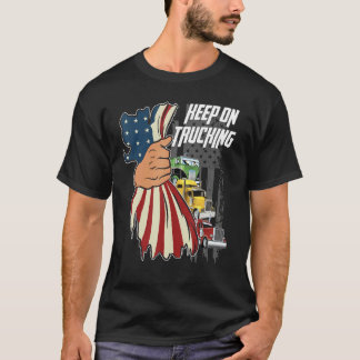Camiseta Keep On Trucking Flag Us