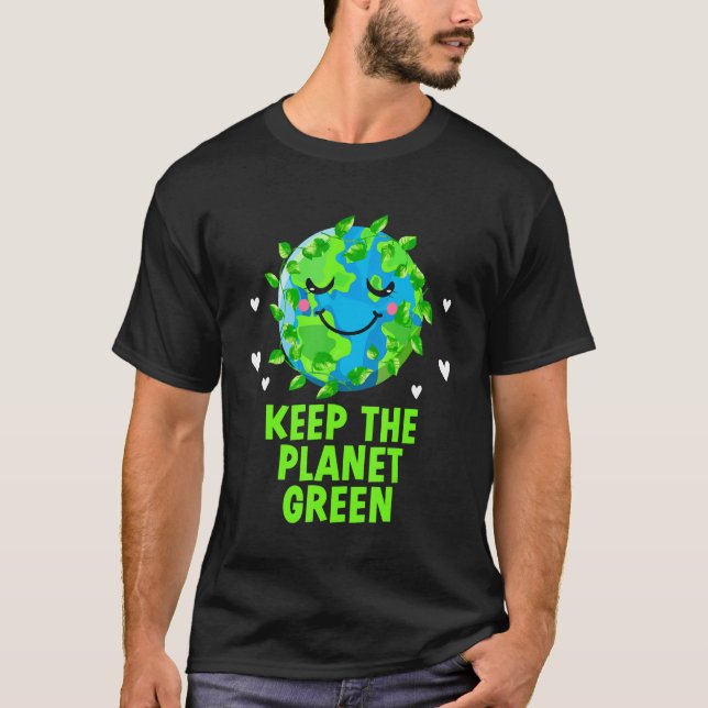 Camiseta Keep the Planet Green Ecology Trees Ecosystem Wood (Frente)