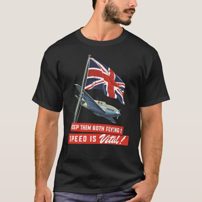 Camiseta Keep Them Both Flying! (Frente)