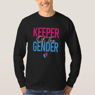 Camiseta Keeper Of Gender Reveal Party Funny Pregnancy Anno