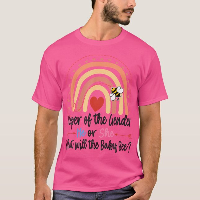 Camiseta Keeper Of Gender Reveal What Will It Bee (Frente)