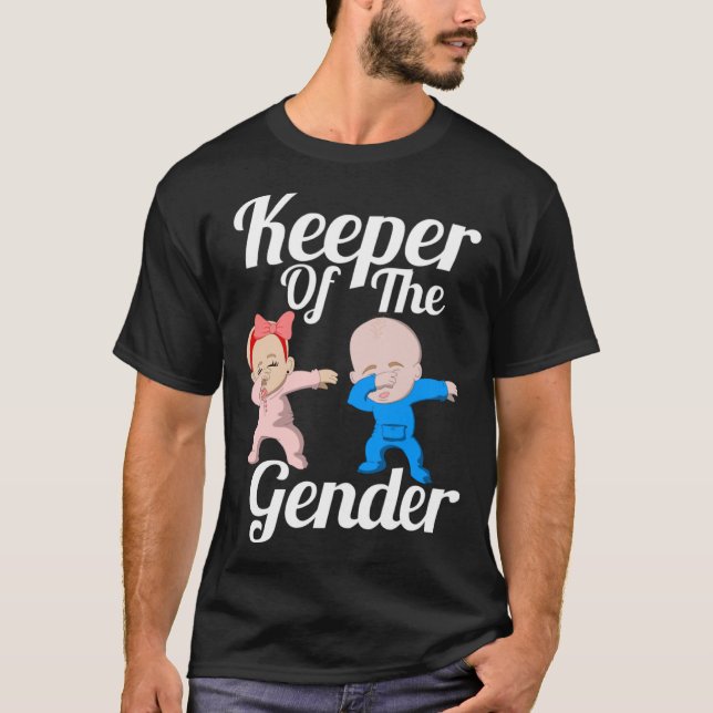 Camiseta Keeper Of The Gender Cute Gender Reveal Party Coup (Frente)