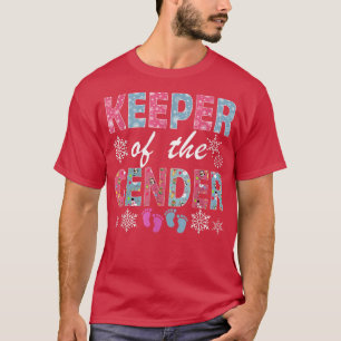 Camiseta Keeper Of The Gender Reveal Baby Christmas Party