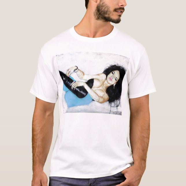 Camiseta Keepin ele calças justas (Frente)